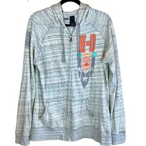 Harley-Davidson Motorcycles Full Zip Hoodie Sweatshirt Jacket Rhinestone Bling